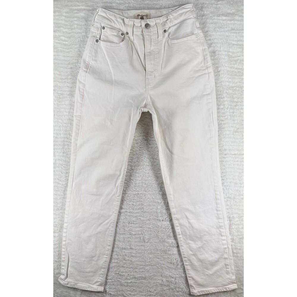 Madewell The Curvy Perfect Vintage Jean Womens 27 White High Rise Denim straight